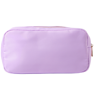 Lavender nylon pouch for embroidery personalization, soft pastel gift by Sprinkled With Pink