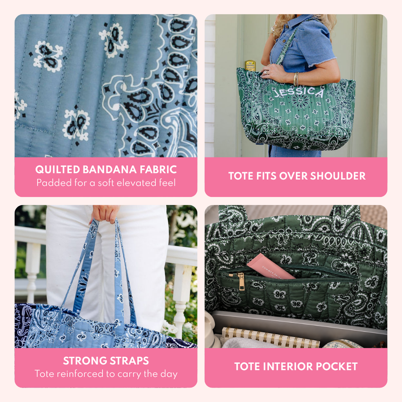 Bandana Tote & Pouch Set