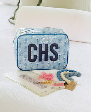 Clear Coated Pouch - Appliqué