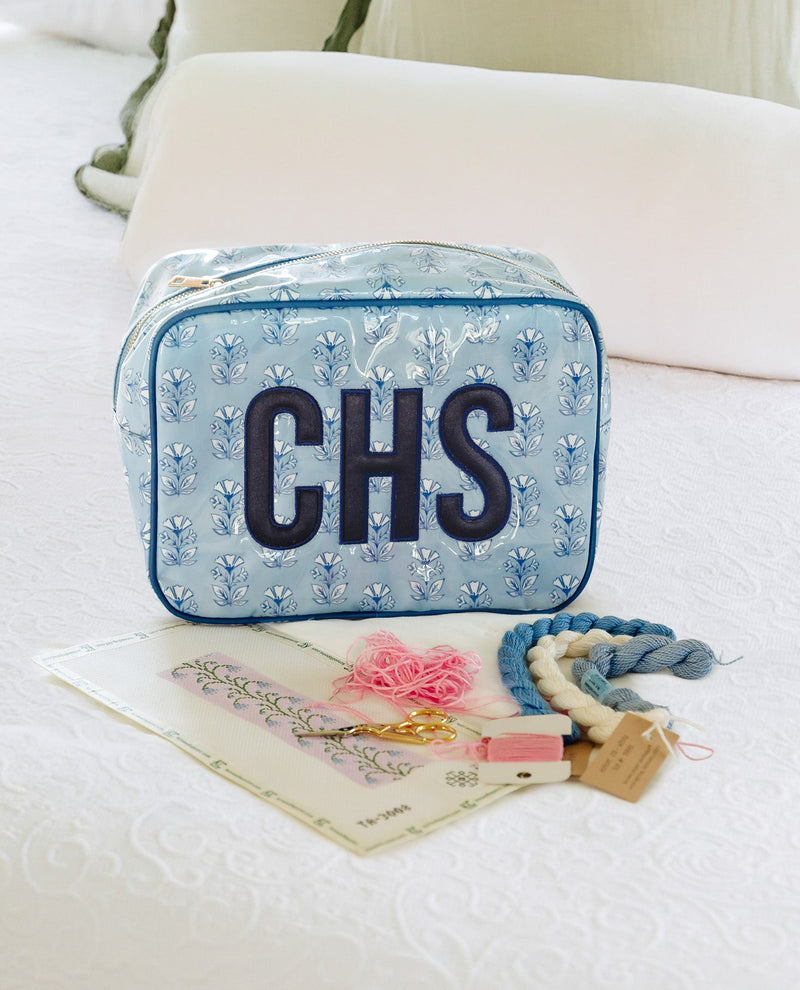 Clear Coated Pouch - Appliqué