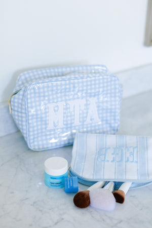 Coastal Clear Coated Pouch - Appliqué