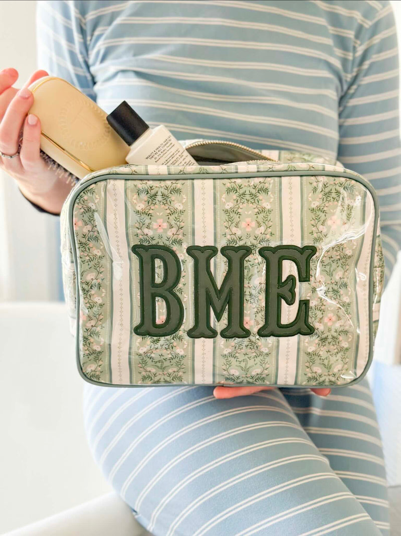 Clear Coated Pouch - Appliqué