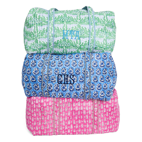 Block Print Duffel