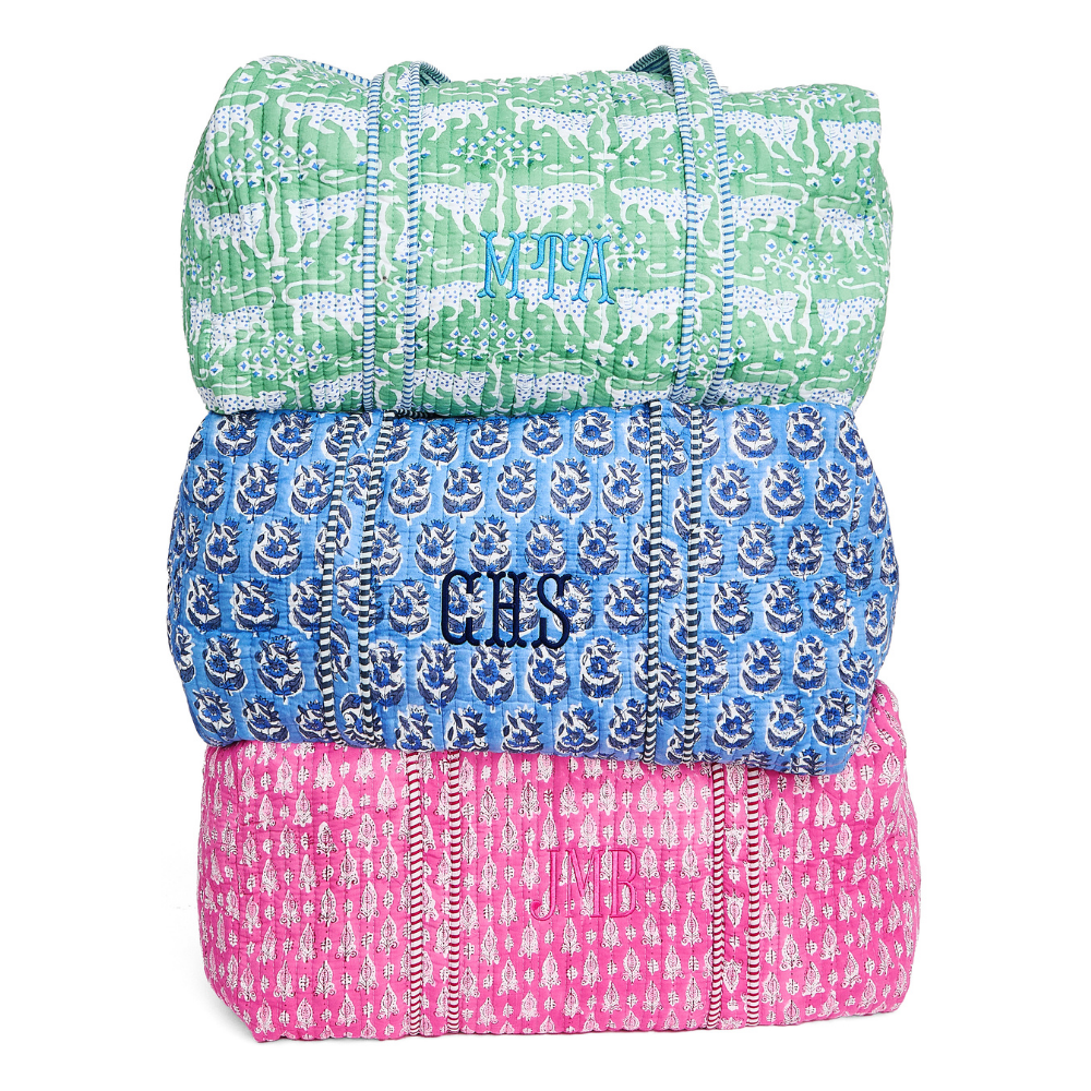 Block Print Duffel