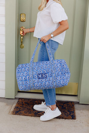 Block Print Duffel