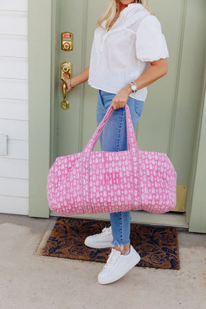 Block Print Duffel