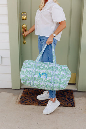Block Print Duffel