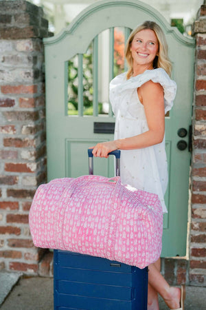 Block Print Duffel