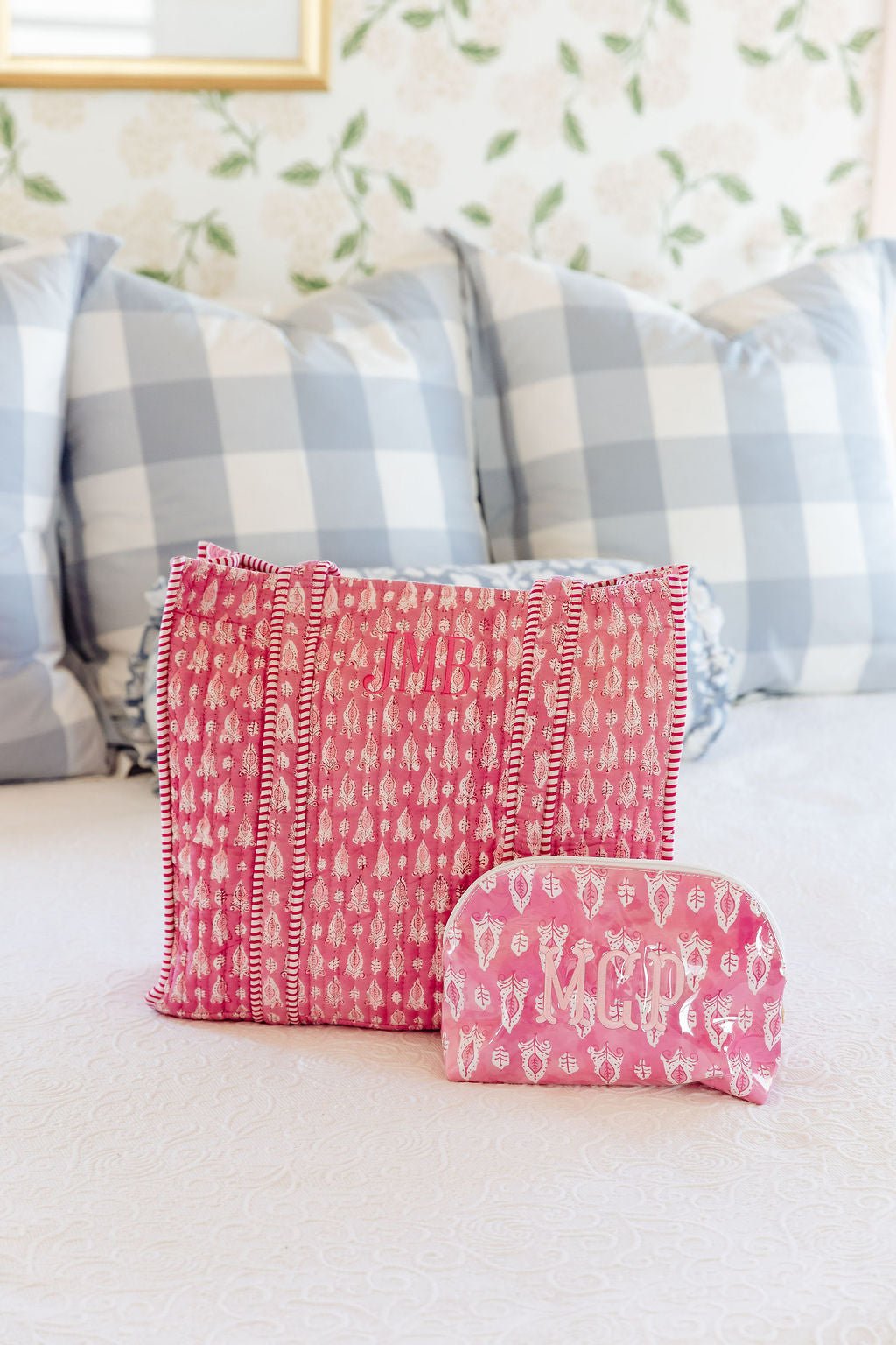 Block Print Tote & Pouch