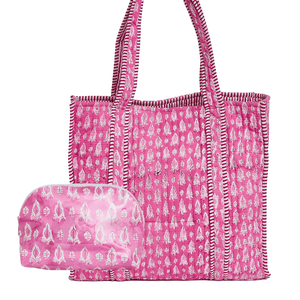 Block Print Tote & Pouch