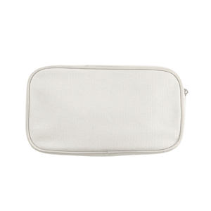 Large white canvas pouch, no trim, product shot on white background