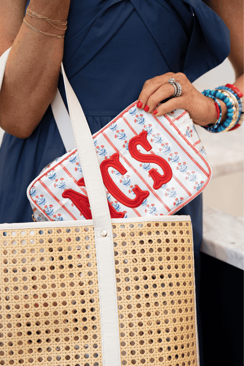 Clear Coated Medium Pouch with Applique - @Nashville Tash x SWP