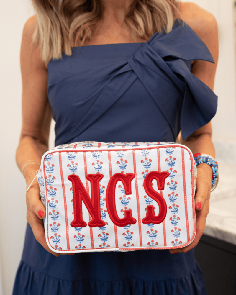 Clear Coated Medium Pouch with Applique - @Nashville Tash x SWP