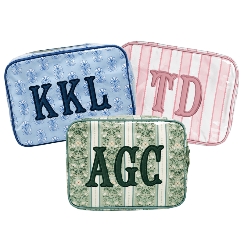 Clear Coated Pouch - Appliqué