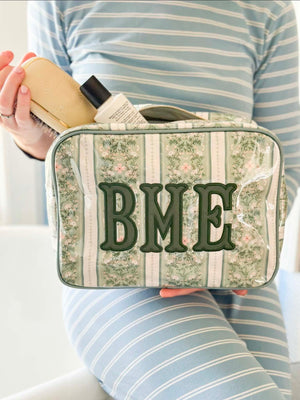 Clear Coated Pouch - Appliqué