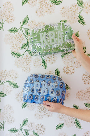Clear Coated Pouch - Appliqué