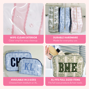 Clear Coated Pouch - Appliqué