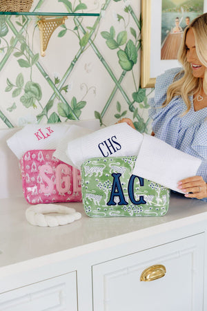Clear Coated Pouch - Appliqué