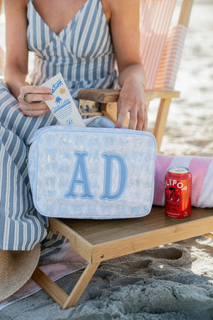 Clear Coated Pouch - Appliqué