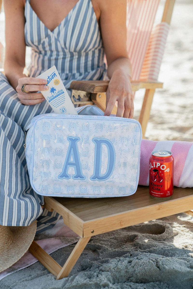 Clear Coated Pouch - Appliqué