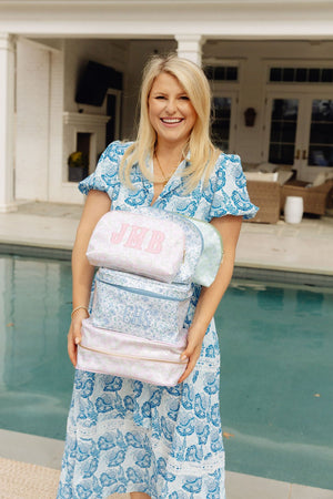 Clear Coated Pouch - Appliqué