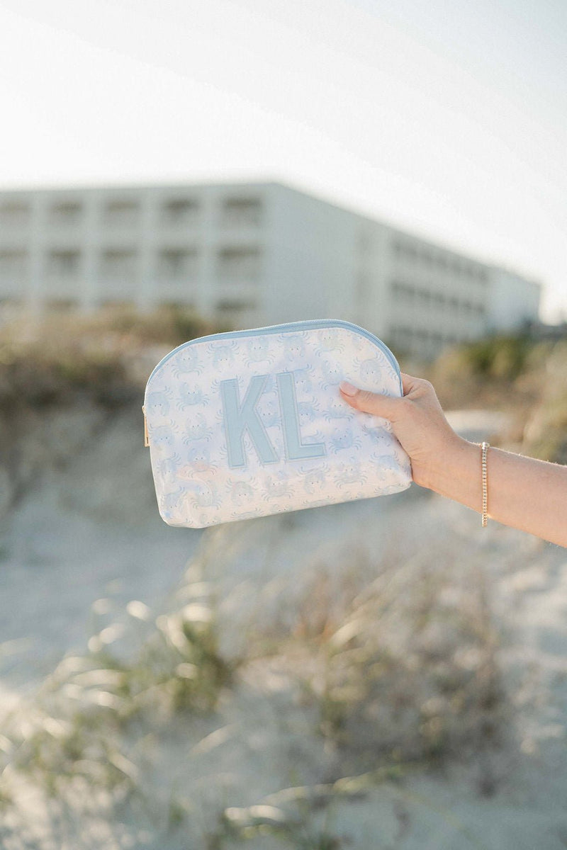 Coastal Clear Coated Pouch - Appliqué
