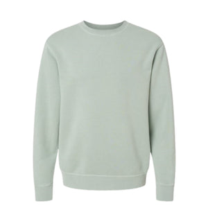 Custom embroidered collared long sleeve t-shirt with subtle motif detail, designed for personalized everyday wear.