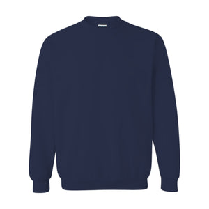 Navy sweatshirt on white background