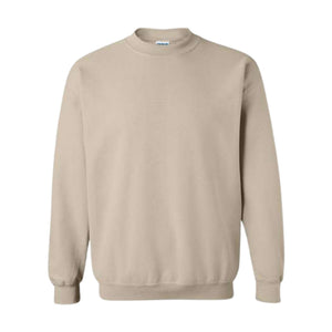 Custom embroidered collared t-shirt with stitched motif detail, shown in neutral beige color.