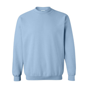 Light blue fleece sweatshirt from Sprinkled with Pink, offering a soft and cozy fit with a relaxed silhouette. Made from a cotton-polyester blend, this vintage-washed sweatshirt is part of a customizable collection, perfect for monogramming or gifting. A stylish and comfortable essential for any wardrobe.