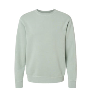 A soft sage green crewneck sweatshirt from Sprinkled with Pink’s custom collection, made from a cozy cotton-polyester blend. This sweatshirt is part of the Personalized Sweatshirt Set, available in a variety of colors and customizable with monograms, names, or fun designs to match your style. Perfect for layering or wearing on its own, this piece blends comfort and style effortlessly.