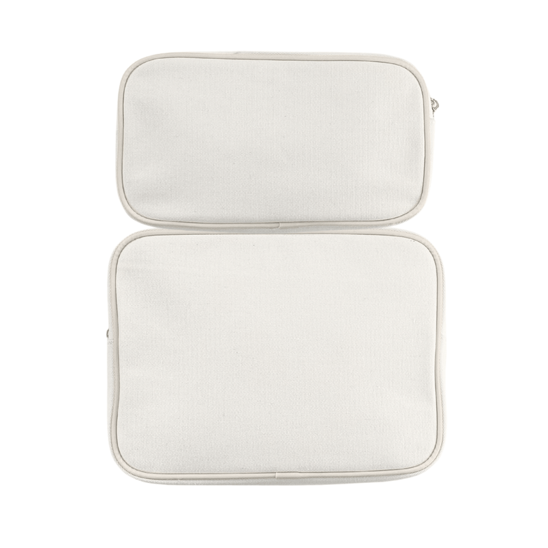 Embroidered Canvas Pouch with Applique Bundle (Large & Extra Large)