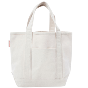 Classic Needlepoint Canvas Project Tote in natural canvas, ready for personalization or embroidery.