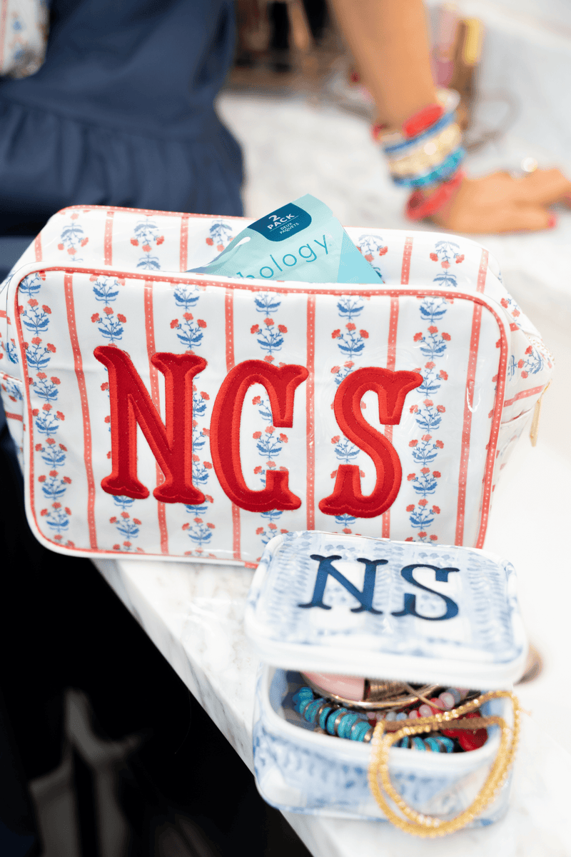 Clear Coated Medium Pouch with Applique - @Nashville Tash x SWP