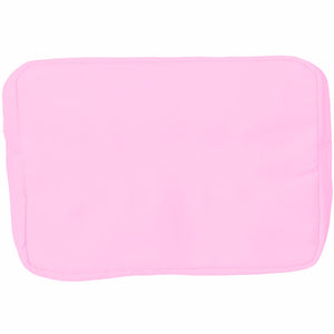 Embroidered extra large nylon pouch featuring lightweight fabric and zip top