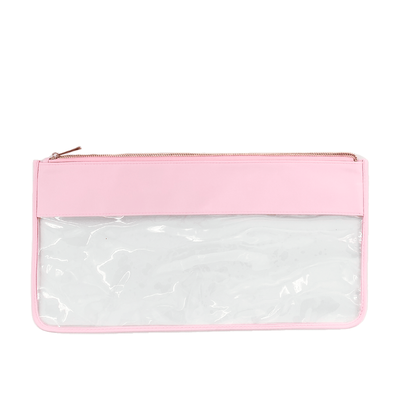 Embroidered Nylon Clear Pouch