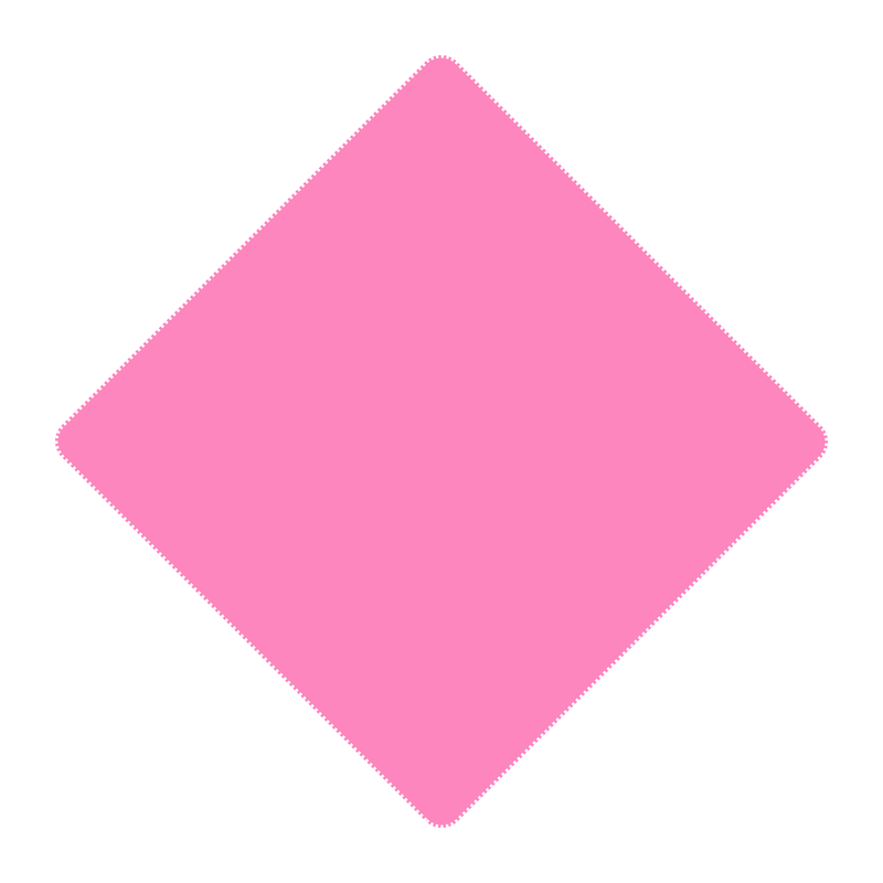 Pink Embroidered Monogram Mahjong Tile Mat, vibrant and perfect for personalized gifting.
