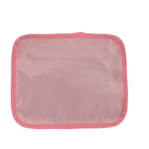 Embroidered nylon packing cube with lightweight fabric and zip closures