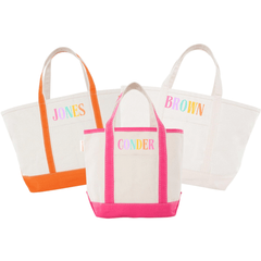 Embroidered Teacher Canvas Tote