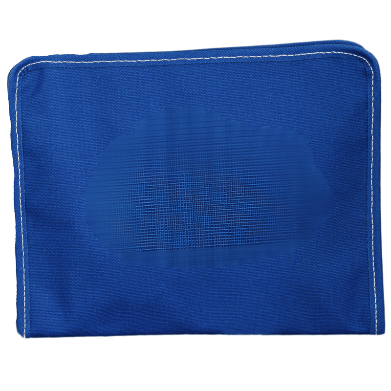 Classic blue TRVL Roadie travel bag customizable monogram gift for organized travelers.