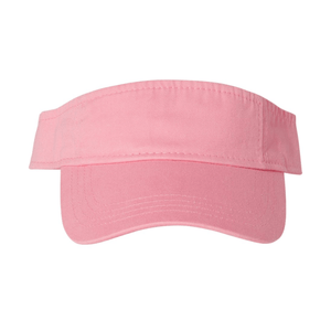 Pink embroidered visor with monogram, fun and cute summer gift idea.