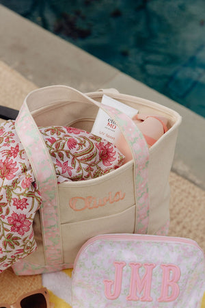 Floral Canvas Tote