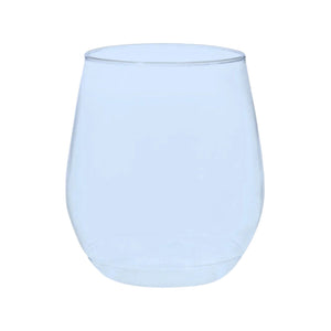 Blue 14 oz monogrammed wine glass personalized acrylic glass perfect for outdoor entertaining.