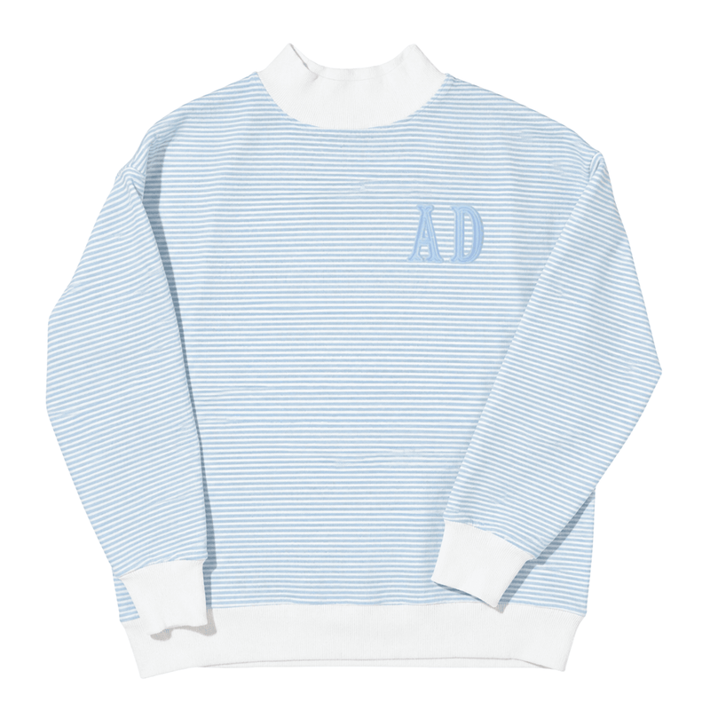 Monogrammed Mockneck Sweatshirt
