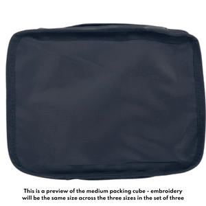 Nylon Packing Cube Set - Applique