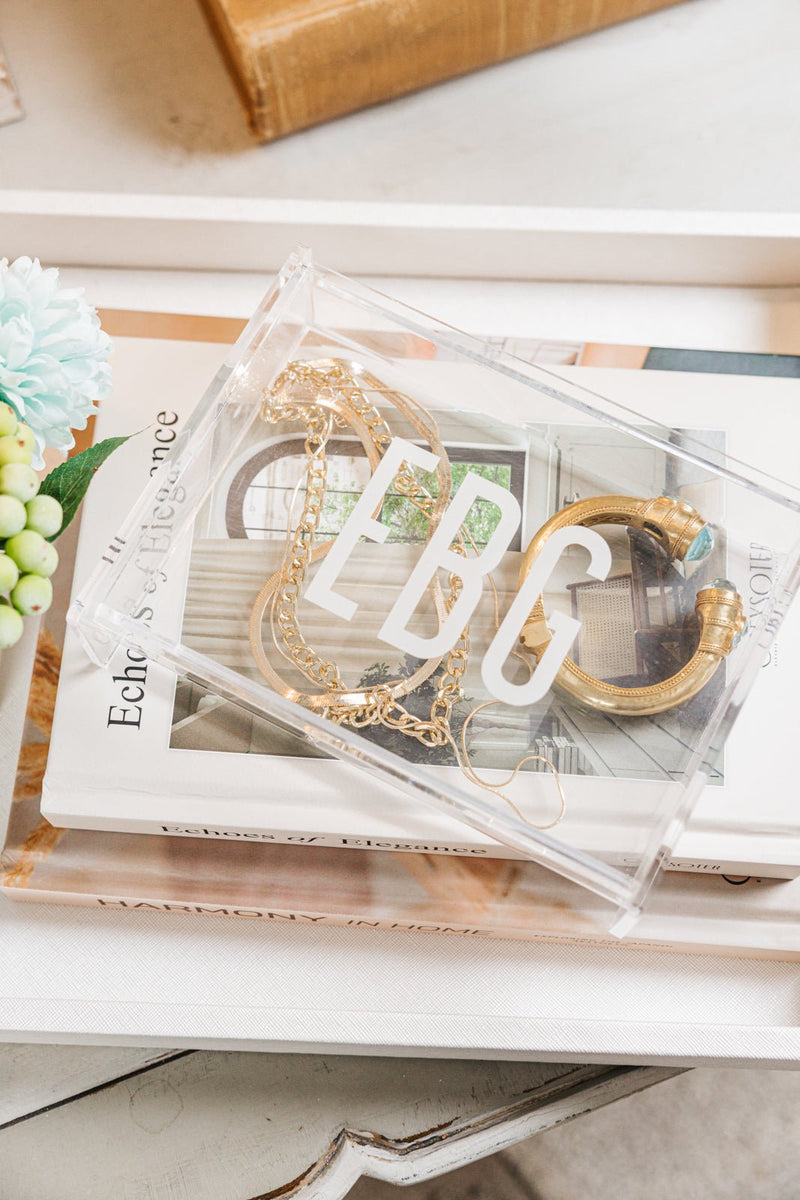 Personalized Acrylic Catchall Box