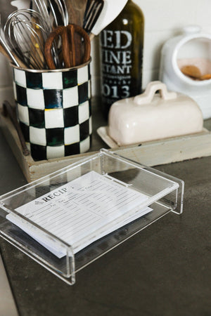 Modern acrylic catchall box personalized with initials versatile and stylish gift.
