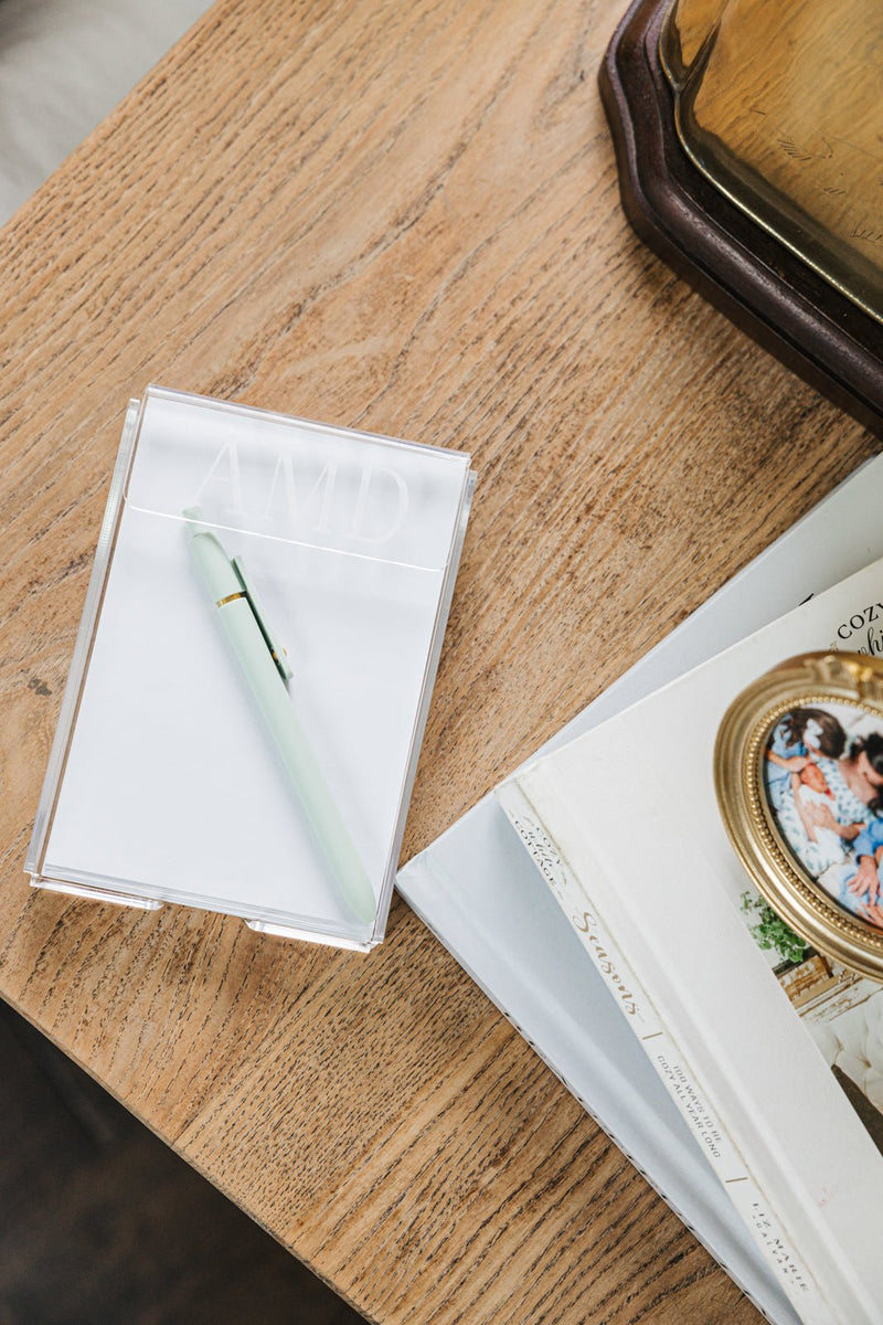 Personalized Acrylic Notepad Holder