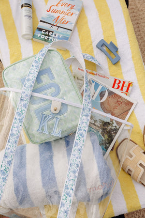 Clear Coated Pouch - Appliqué