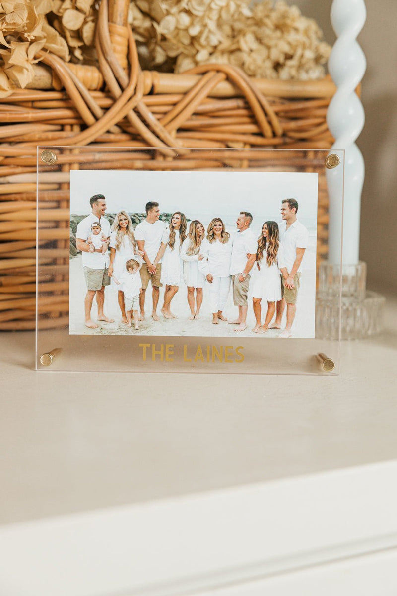 Shadow Monogram Acrylic Frame